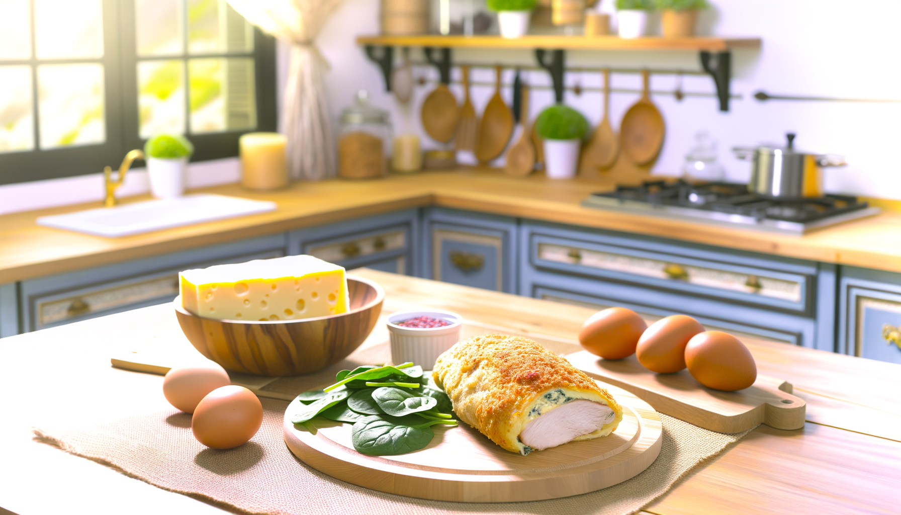 Cuisson de cordons bleus sains au four