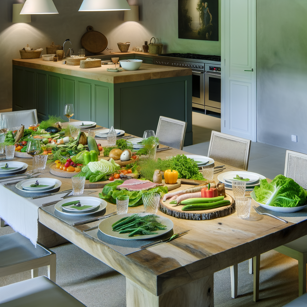 Illustrations de repas équilibrés