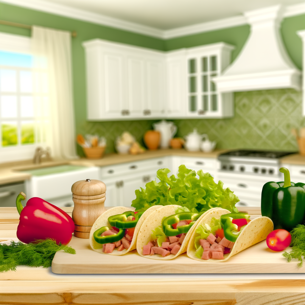 Ingrédients pour tacos sains : viandes maigres, légumes
