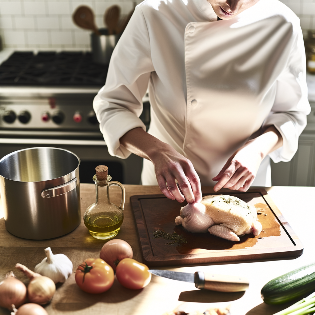 Étapes pour garder le poulet tendre