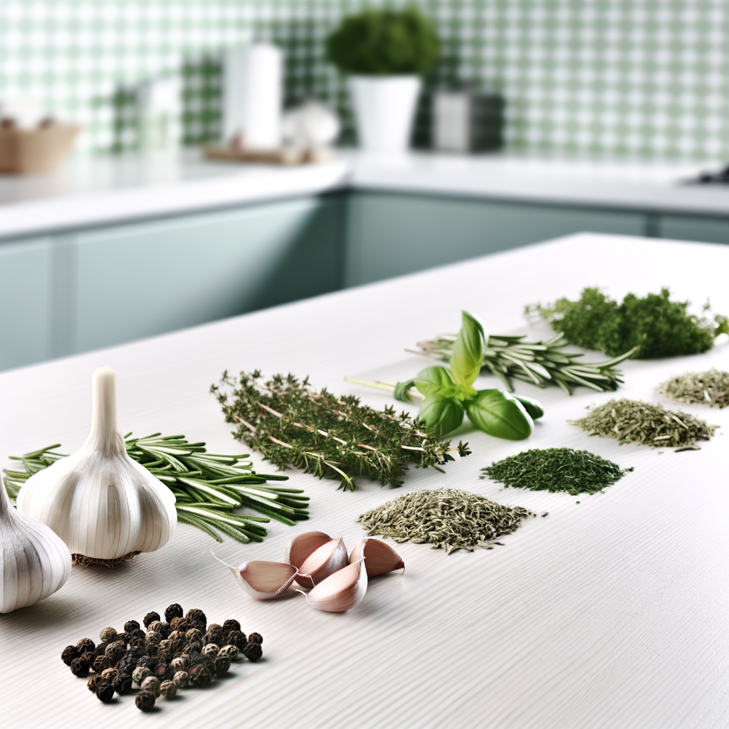 Épices et herbes pour le poulet