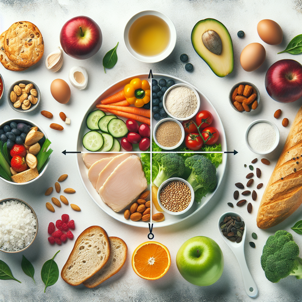 Infographie sur la composition d'un repas équilibré