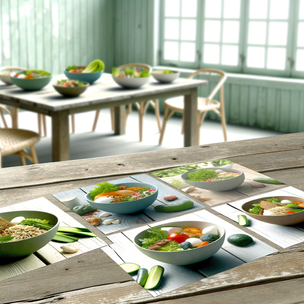 Illustrations de repas sains pour chaque jour
