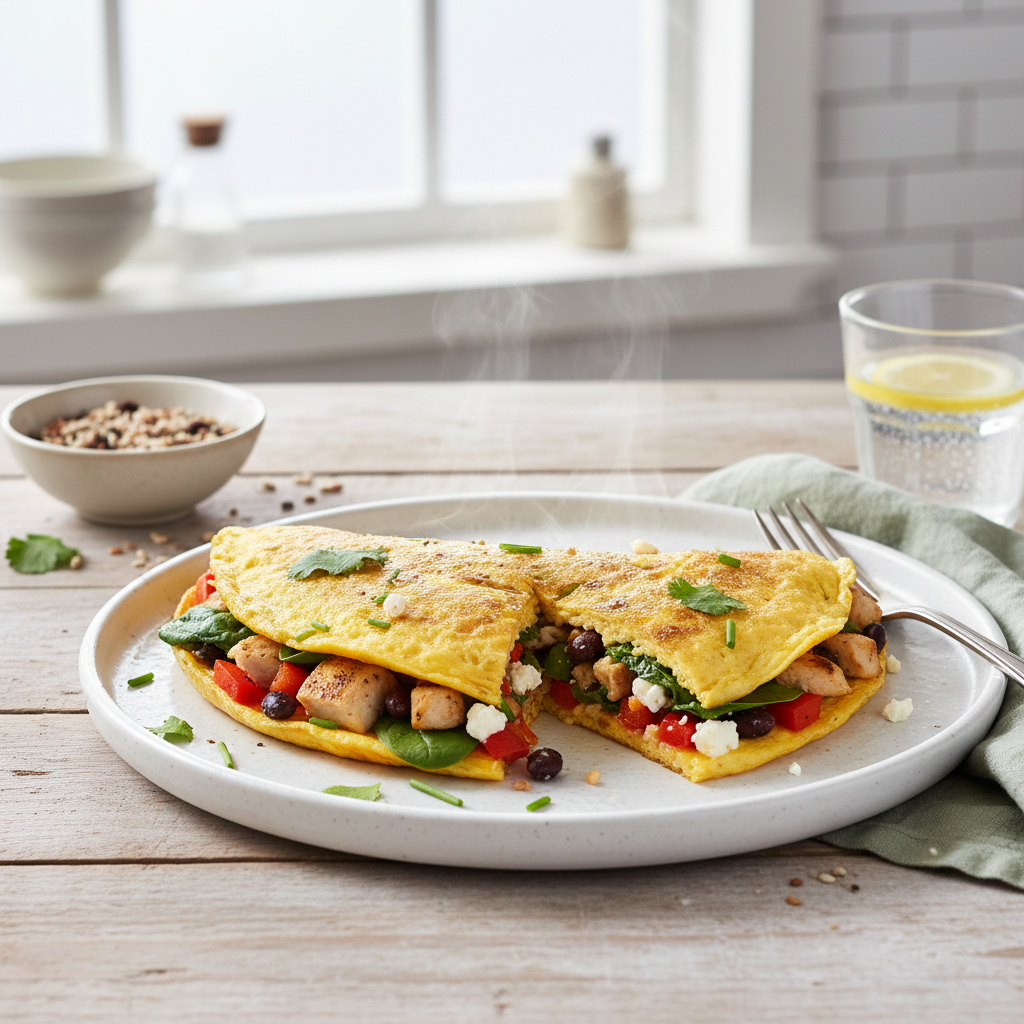 Envie d’une omelette moelleuse et protéinée sans prise de tête ?
