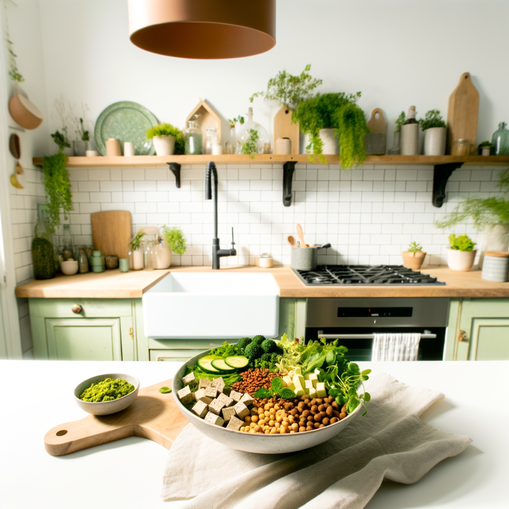 Illustration de la planification de repas vegan équilibrés