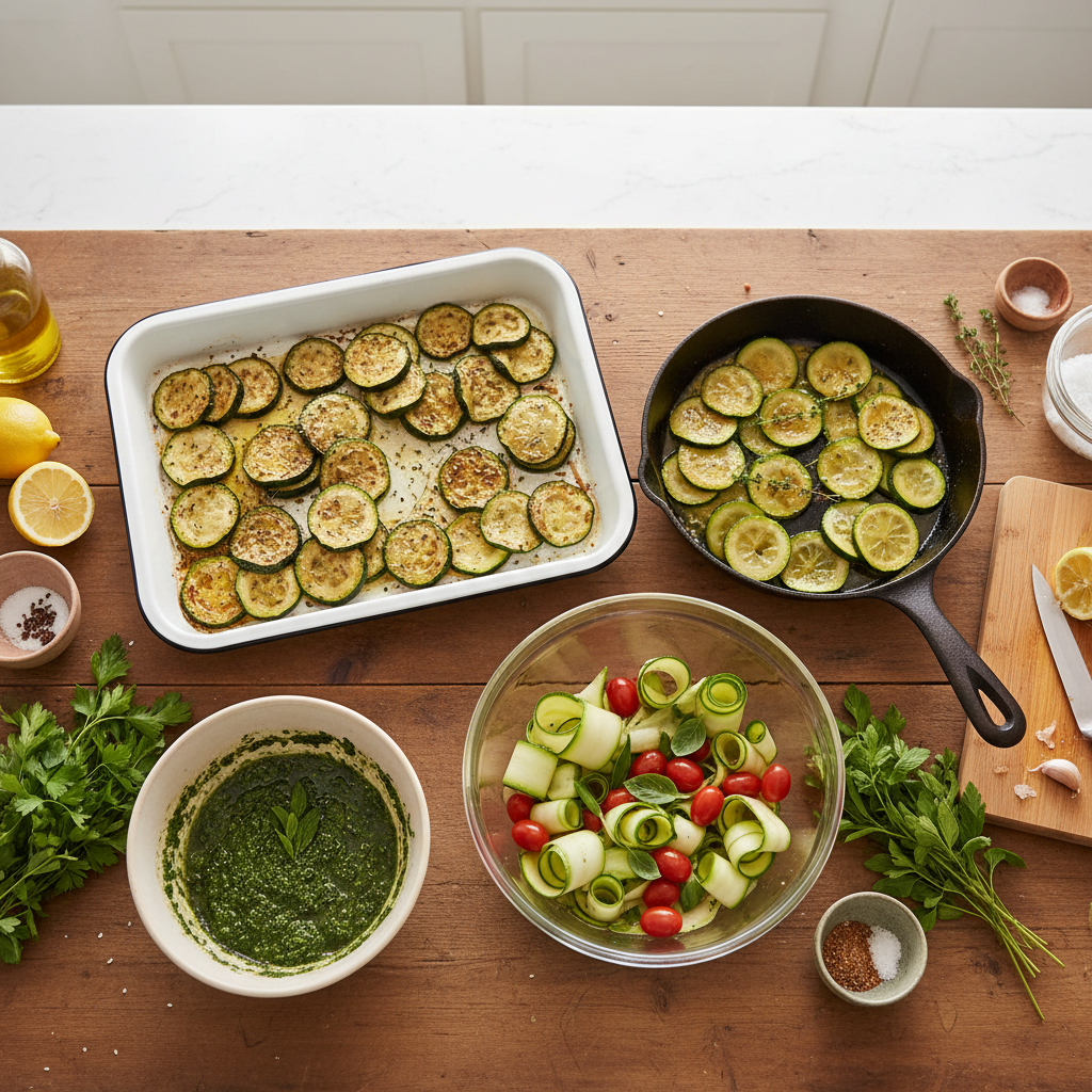 Trop de courgettes ? Voici le plan malin pour 5 repas