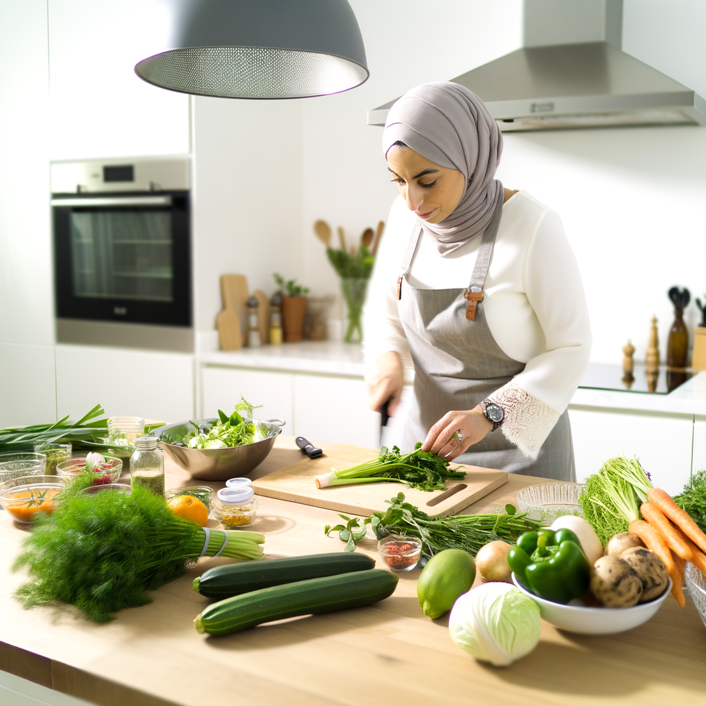 Cuisine en action montrant une préparation rapide