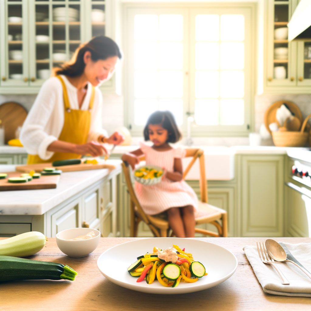 Courgettes cachées dans les repas pour enfants