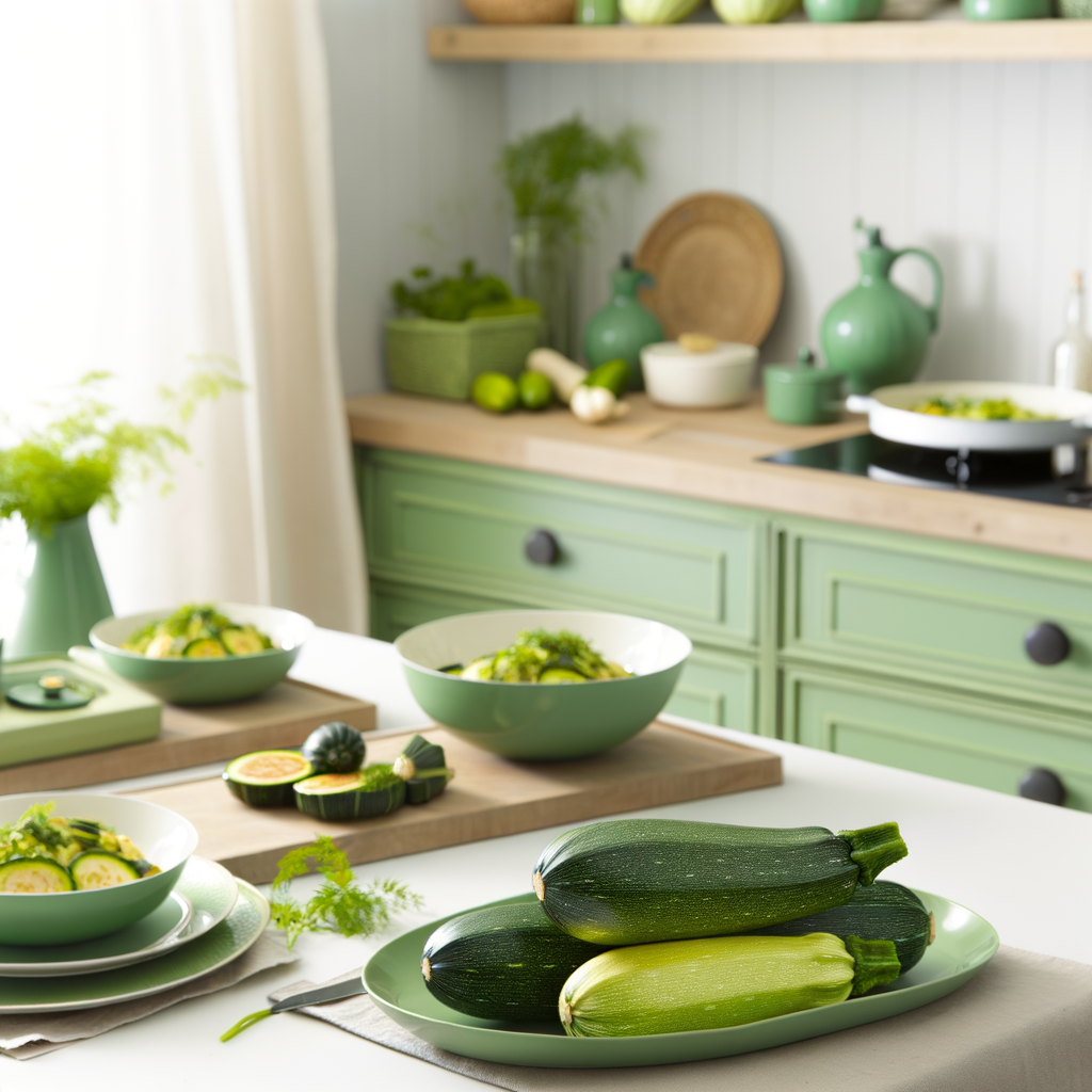 Images appétissantes de plats à base de courgettes