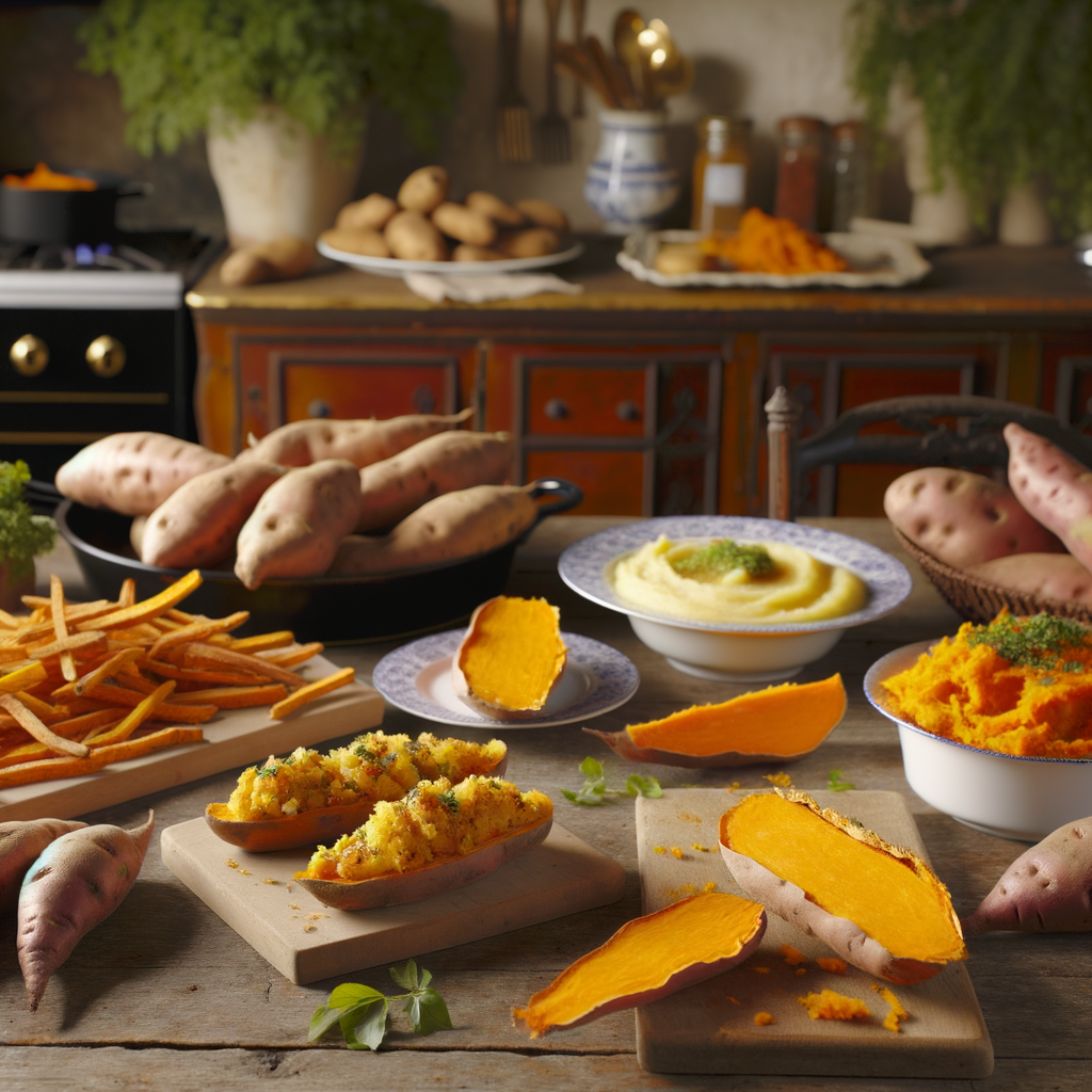 Infographie des bienfaits nutritionnels des patates douces