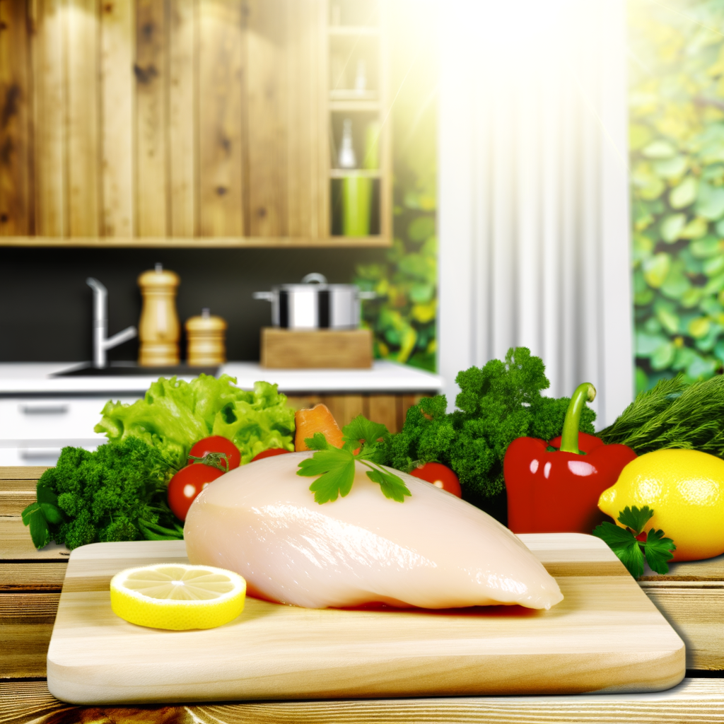 Infographie sur la nutrition du blanc de poulet