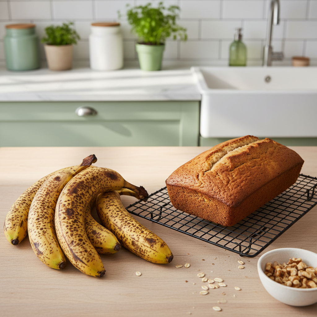 Des bananes toutes noires ? Transformez-les en banana bread moelleux, sans prise de tête