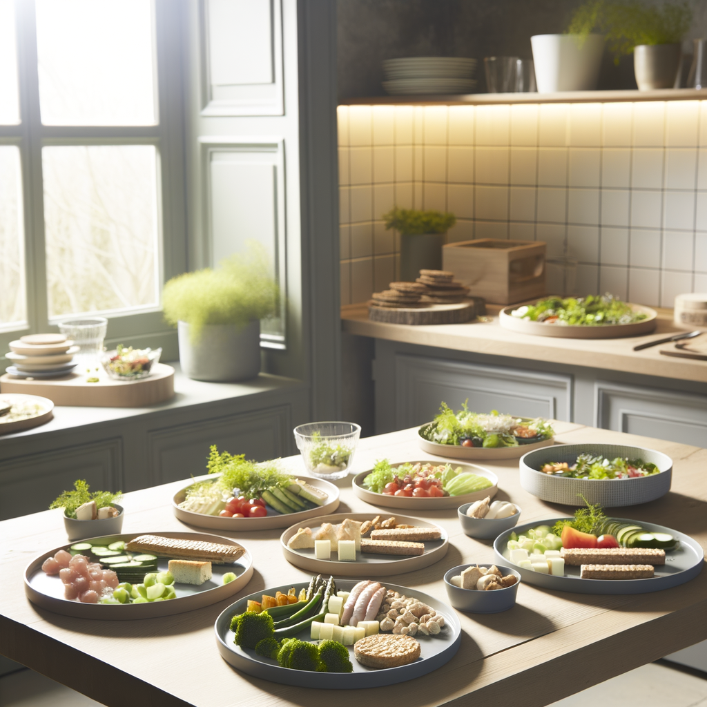 Assiettes de repas équilibrés