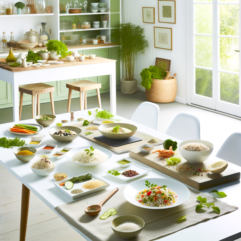 Photos de restes de riz transformés en nouveaux plats