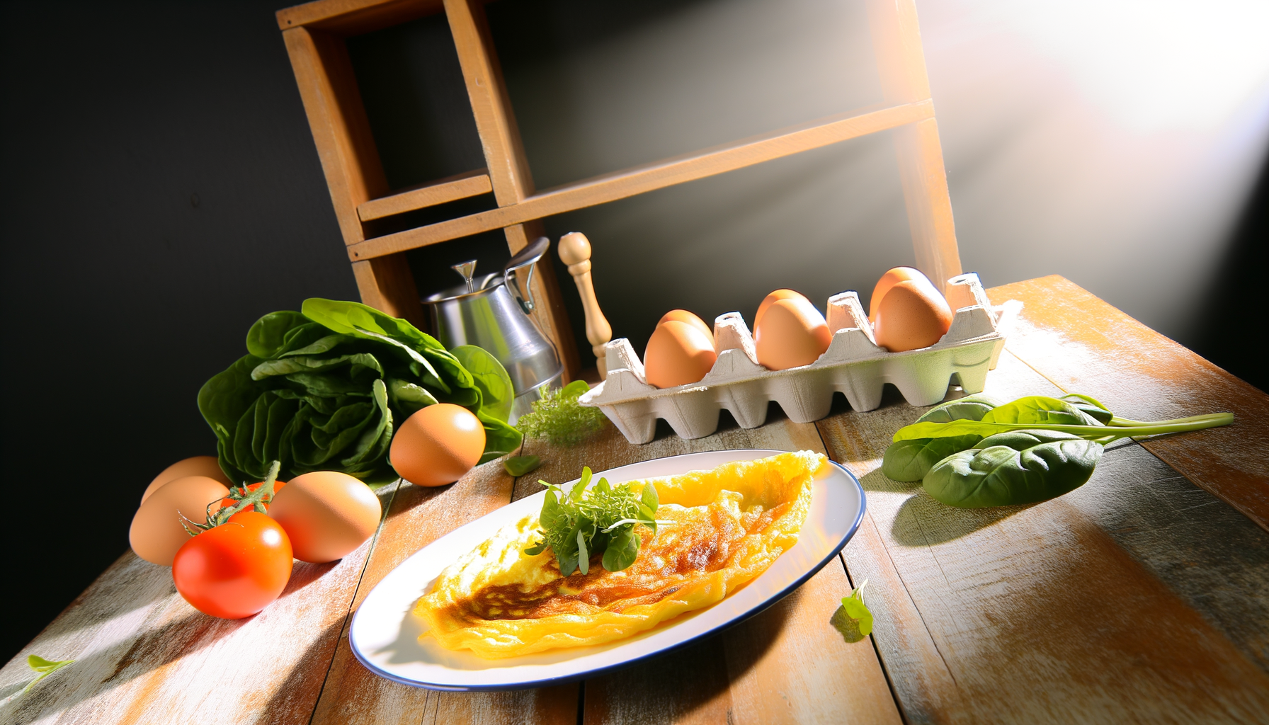 Découvrez comment préparer une omelette volumineuse et riche en protéines