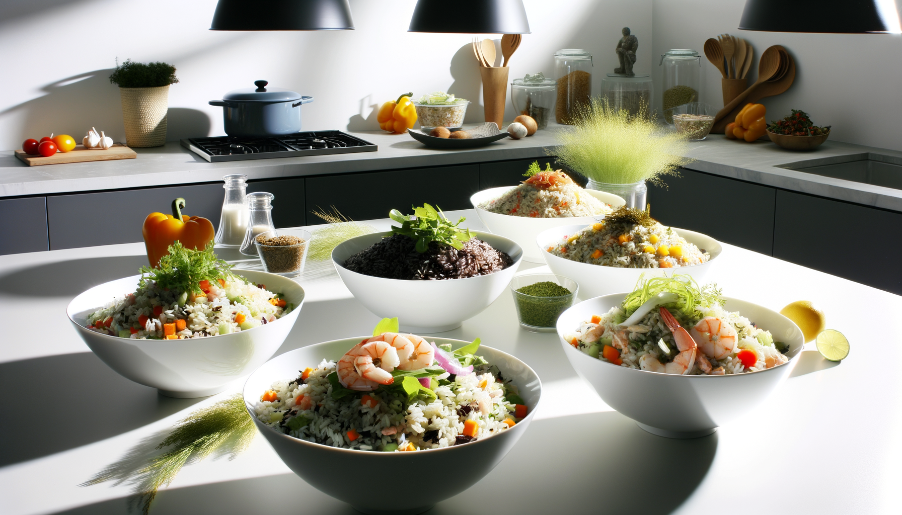 Découvrez comment préparer des salades de riz savoureuses et équilibrées