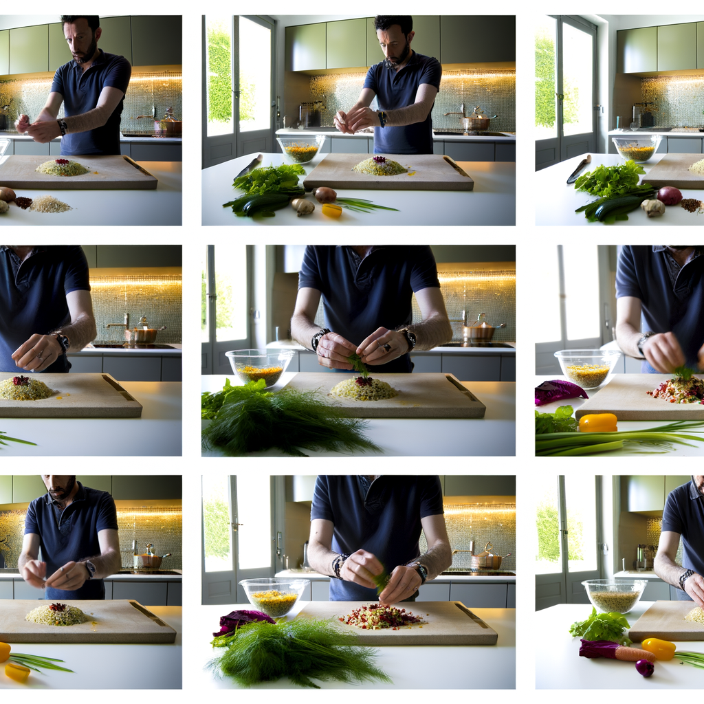 Photos étape par étape pour préparer des salades de riz